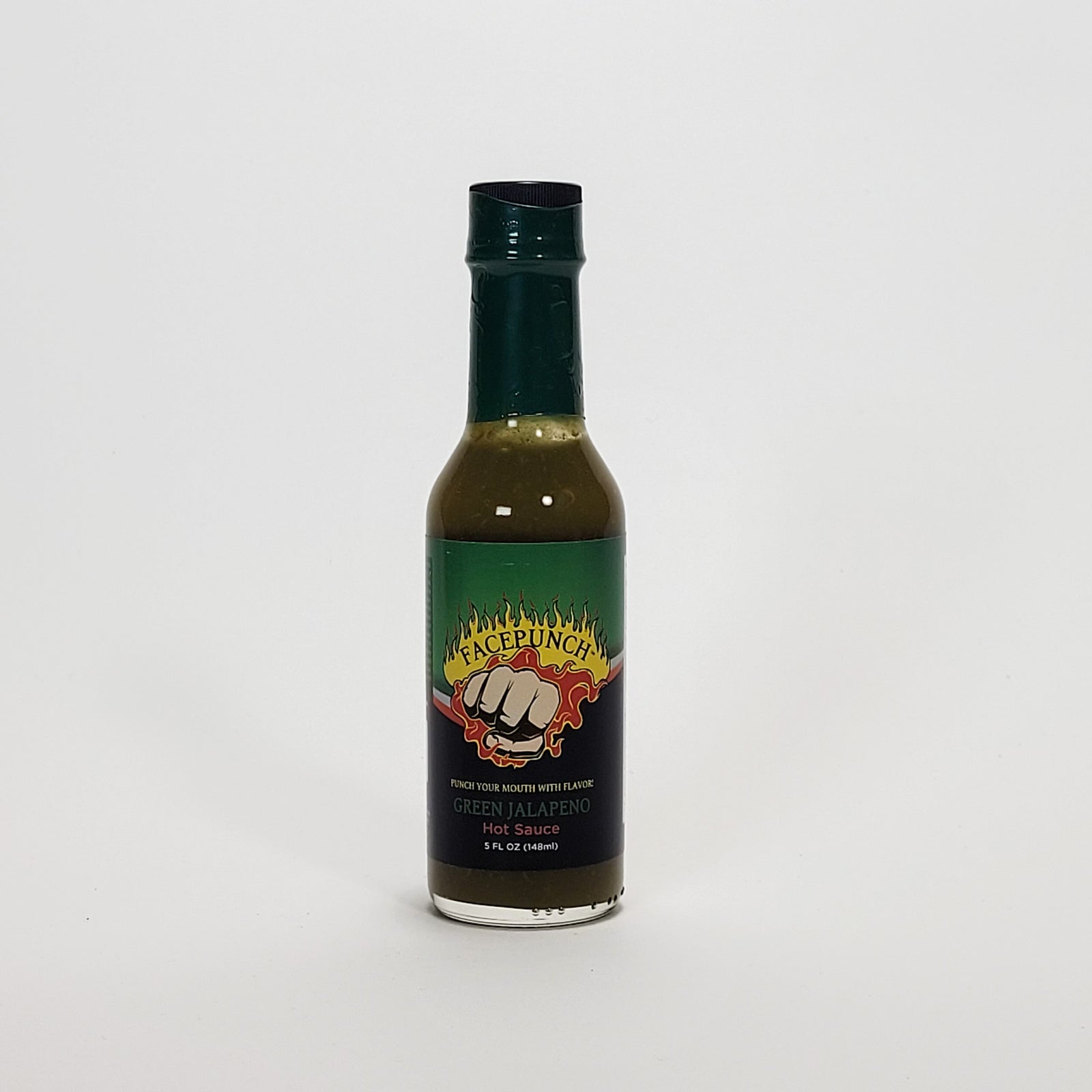 Facepunch Green Jalapeno hot sauce
