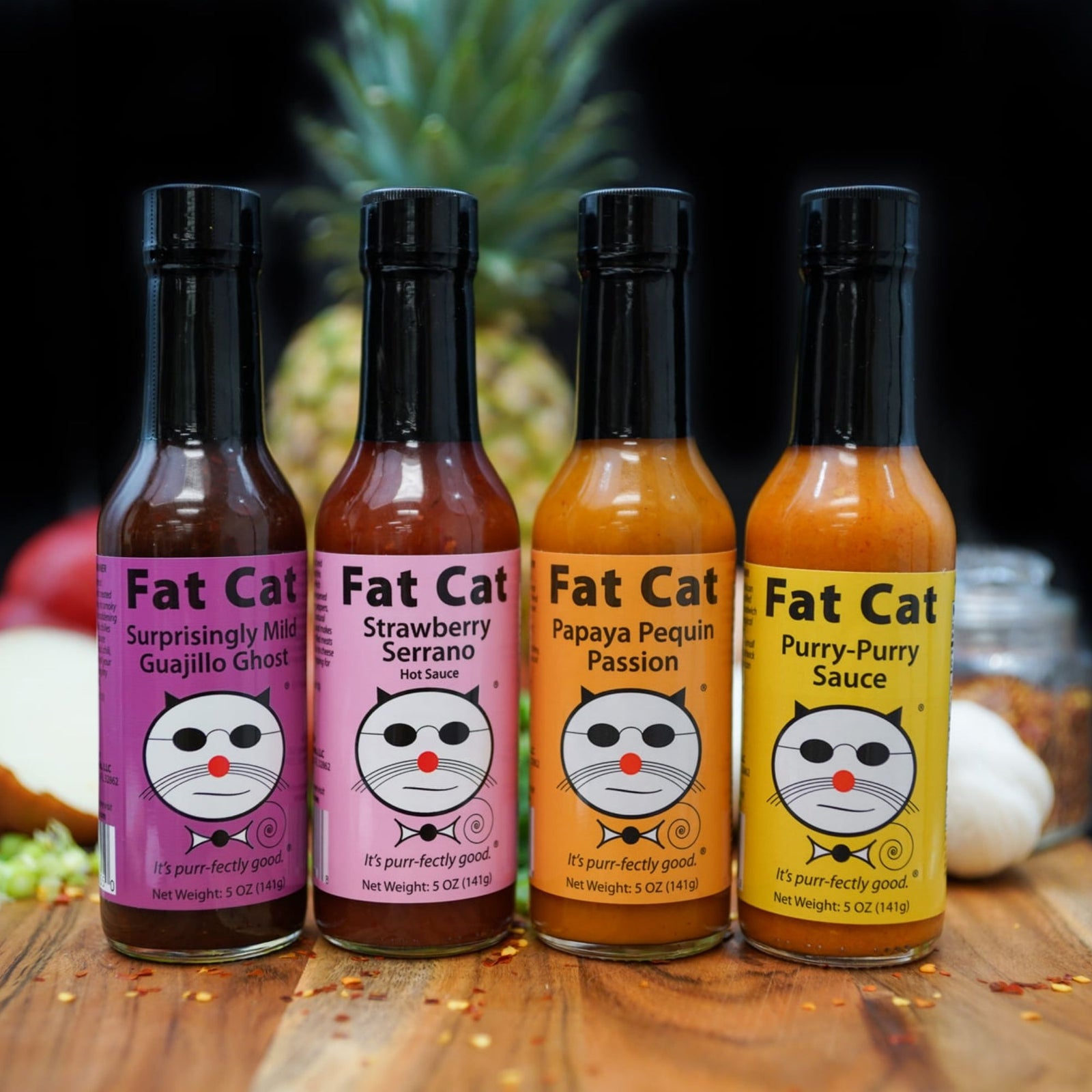 fat cat hot sauce bottles
