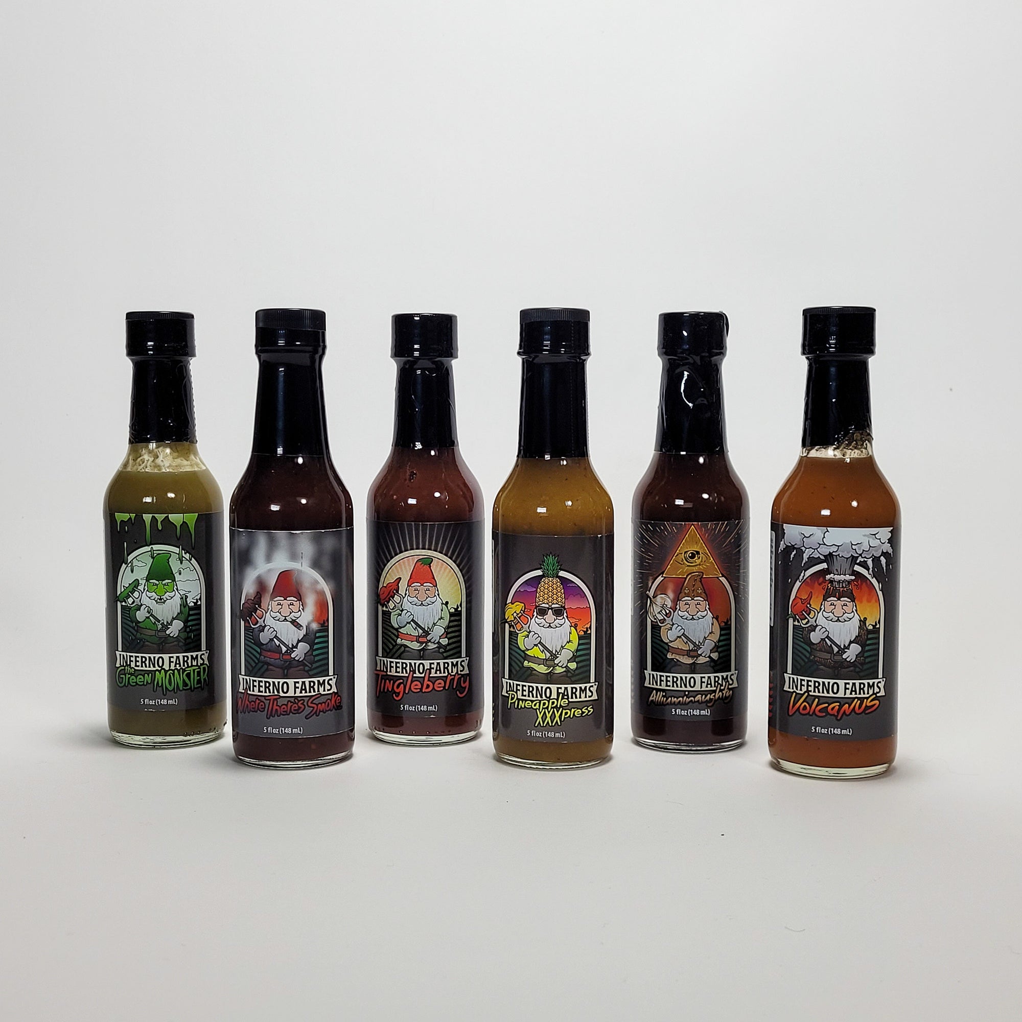 Inferno Farms hot sauce collection