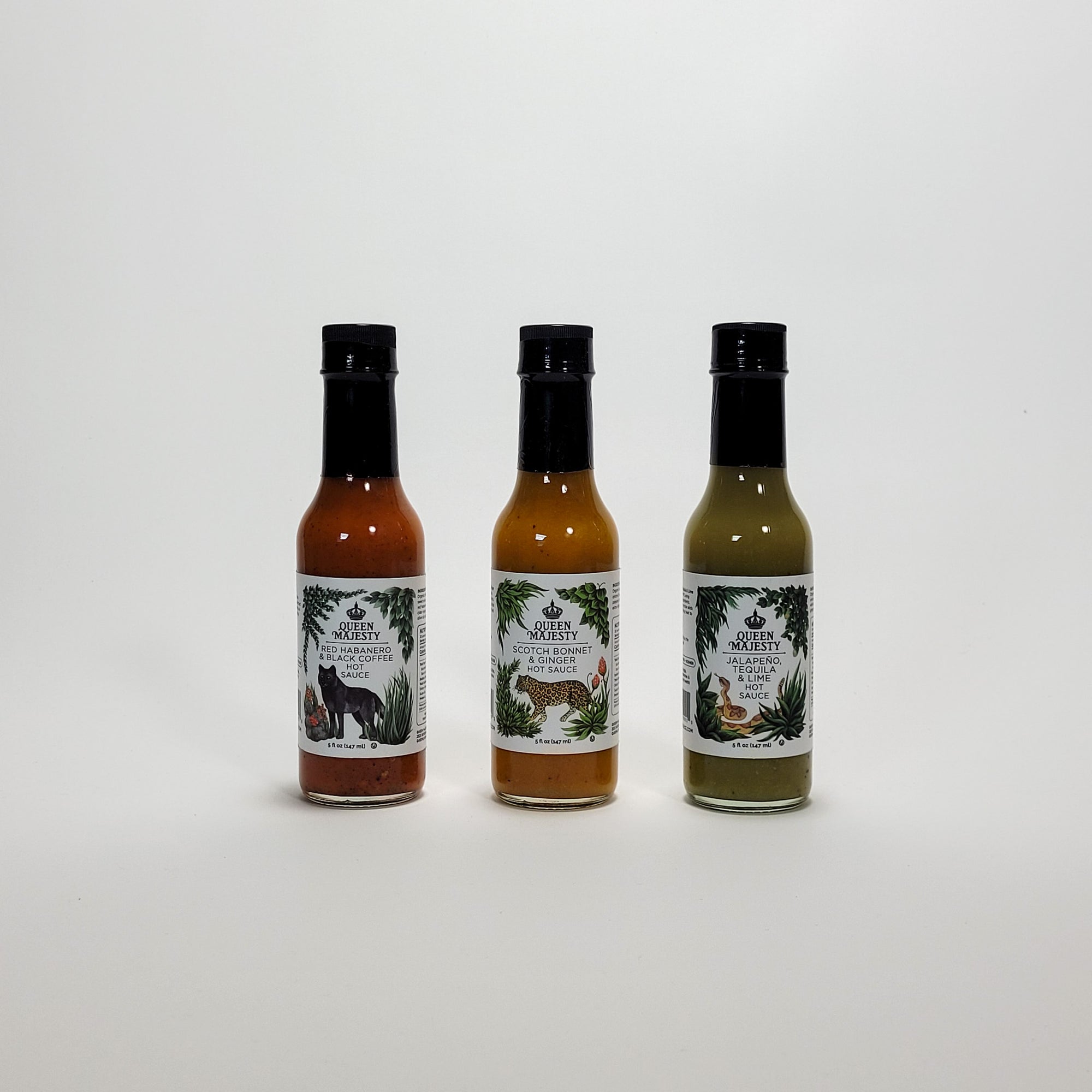 Queen Majesty hot sauce collection