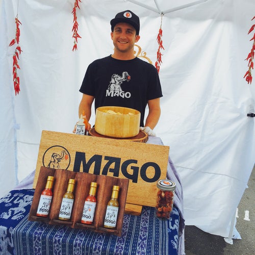 Clark founder of MAGO hot sauce