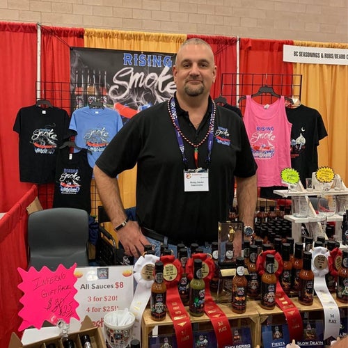 Rising Smoke Sauceworks hot sauce founder