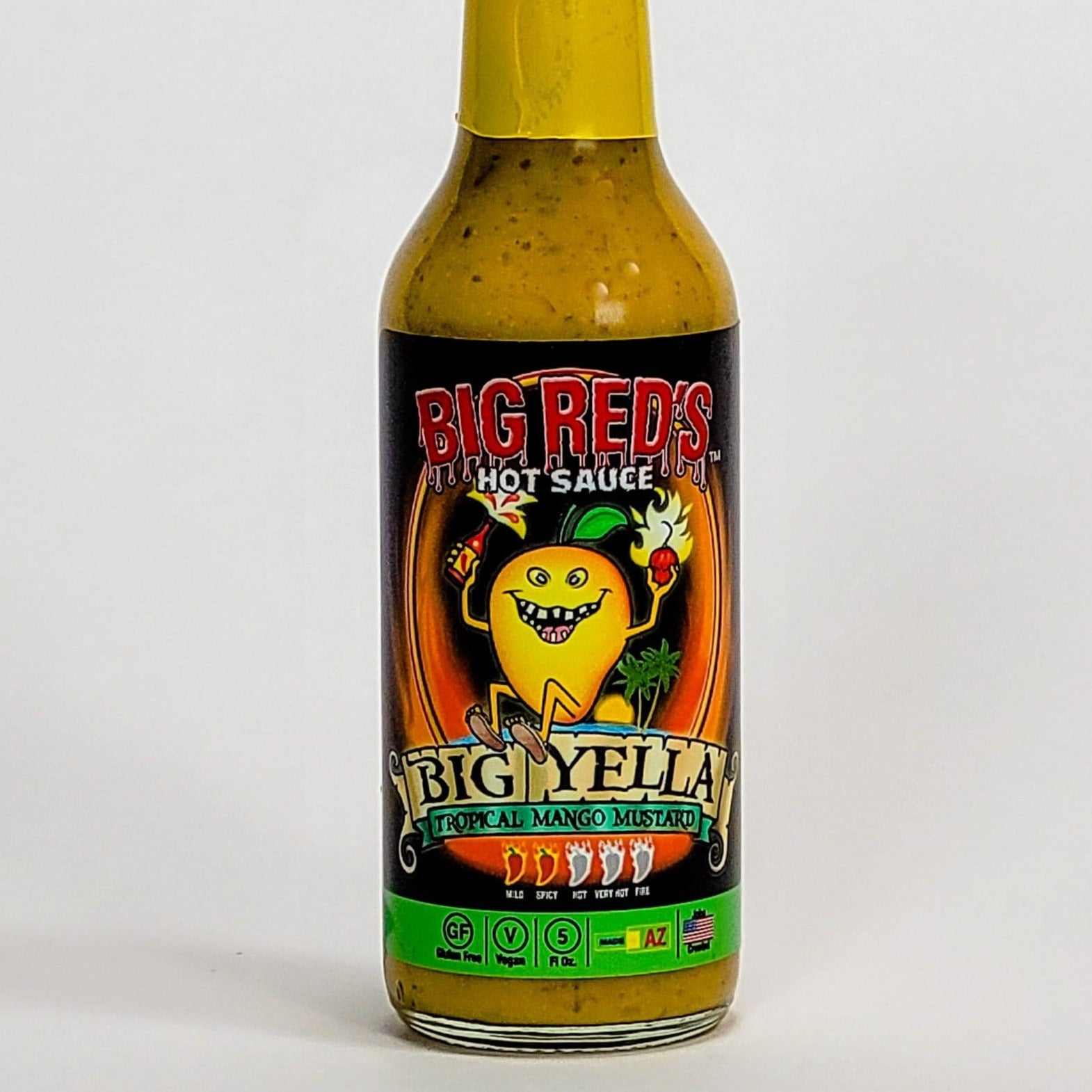 big reds hot sauce big yella label