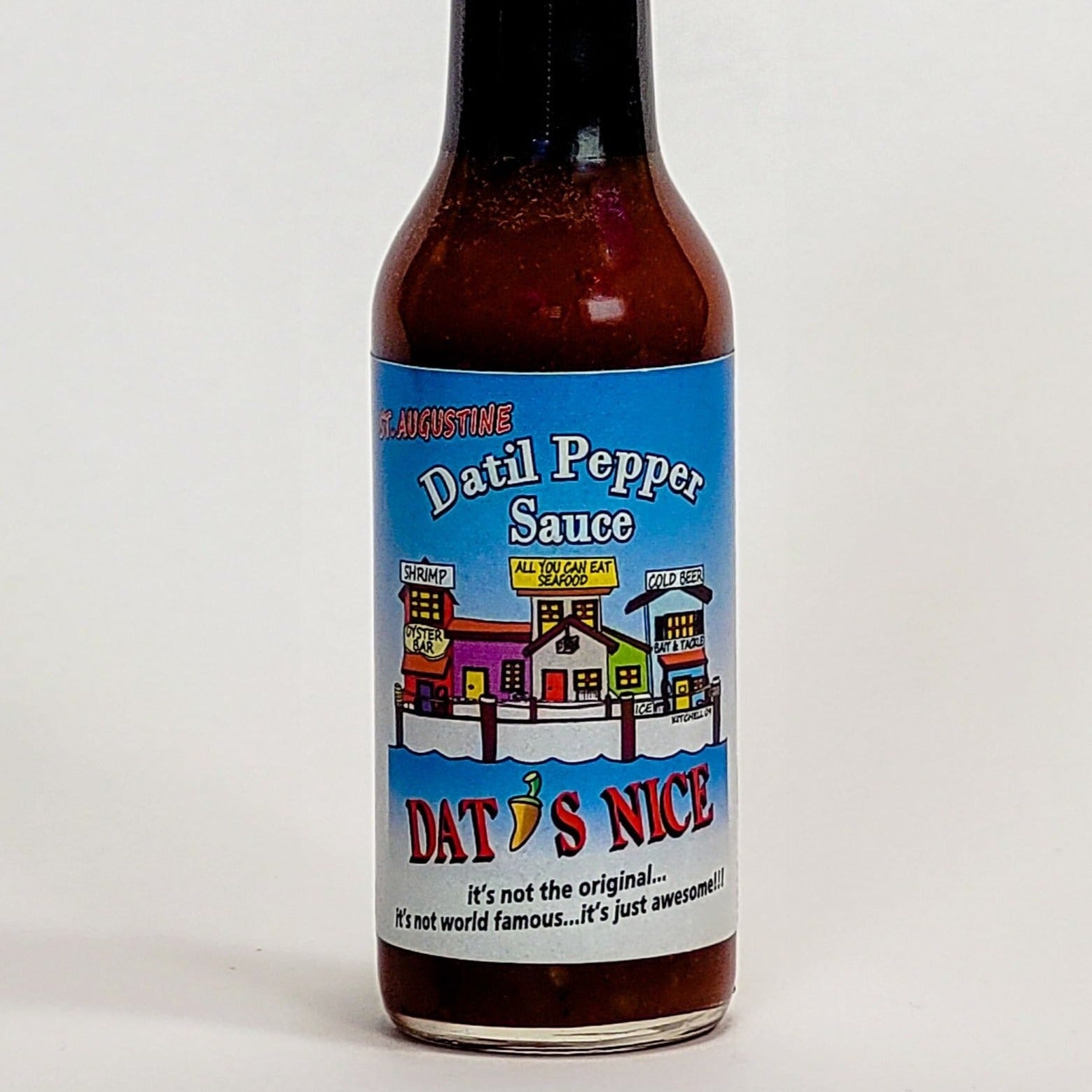 dats nice datil pepper sauce label