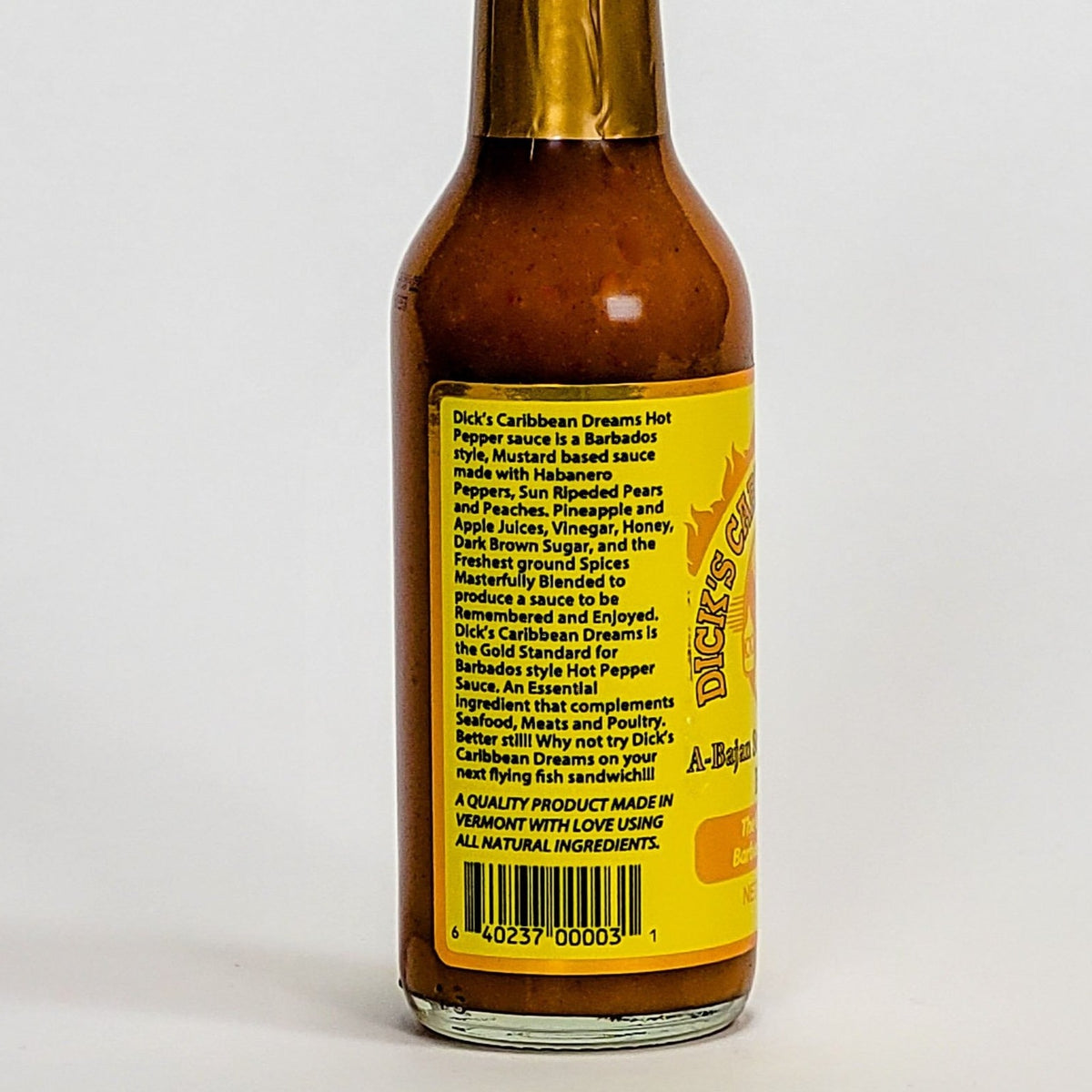 dirty dick&#39;s caribbean dreams hot sauce label description