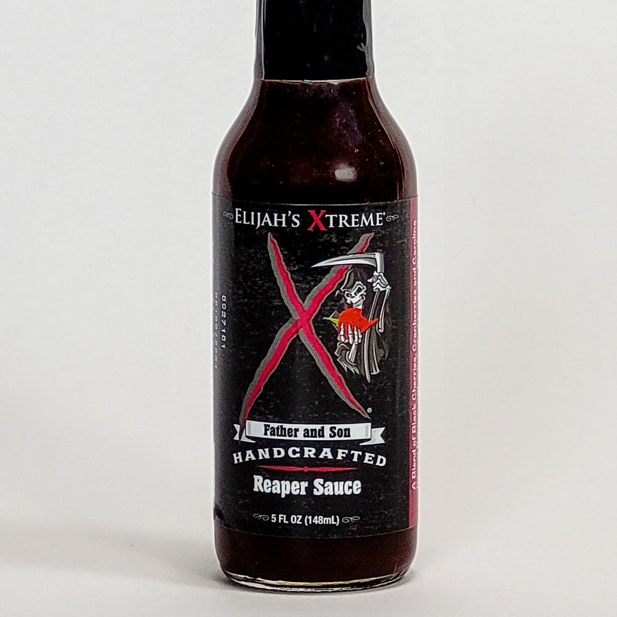 elijah&#39;s xteme hot sauce reaper sauce label
