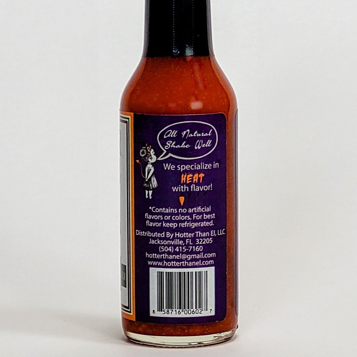 hotter than el gator jake&#39;s rajun cajun hot sauce label description