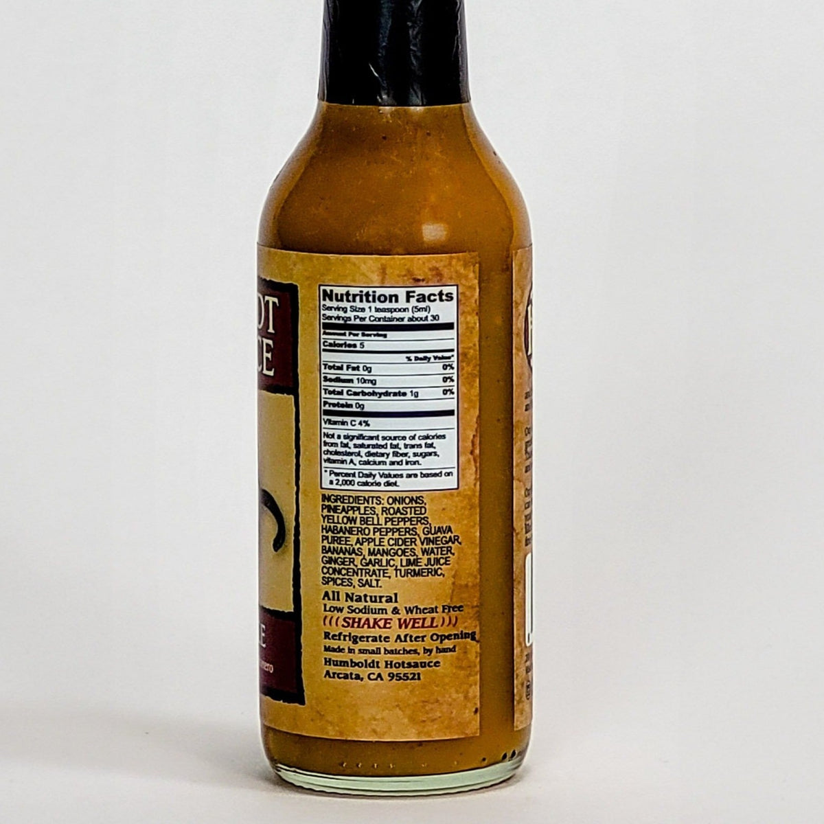 humboldt hot sauce island style nutrition information