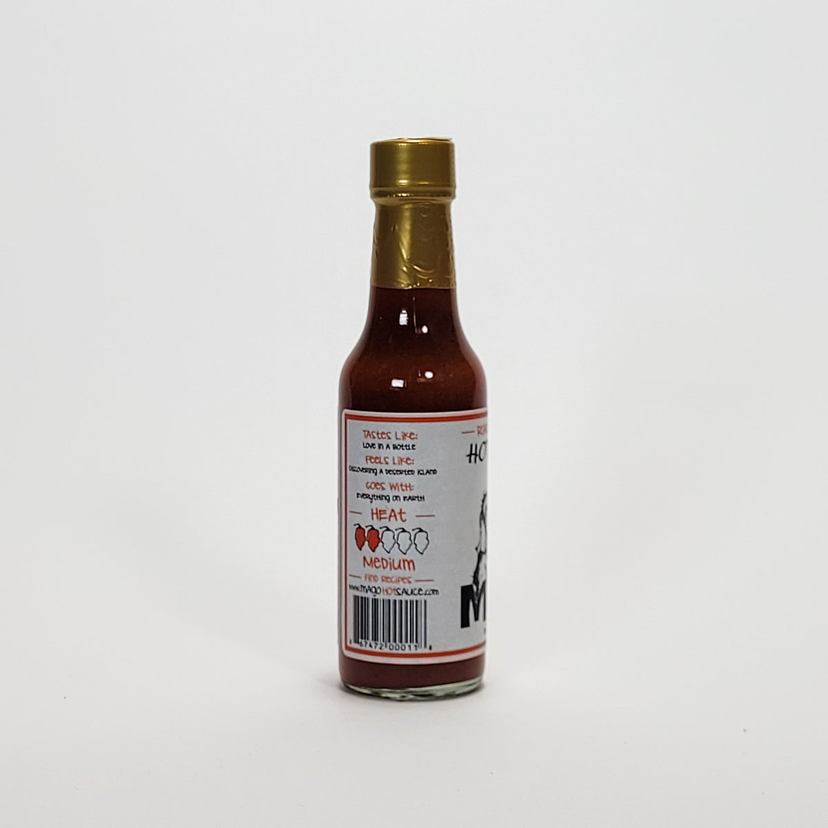 Mago Roasted Habanero hot sauce back