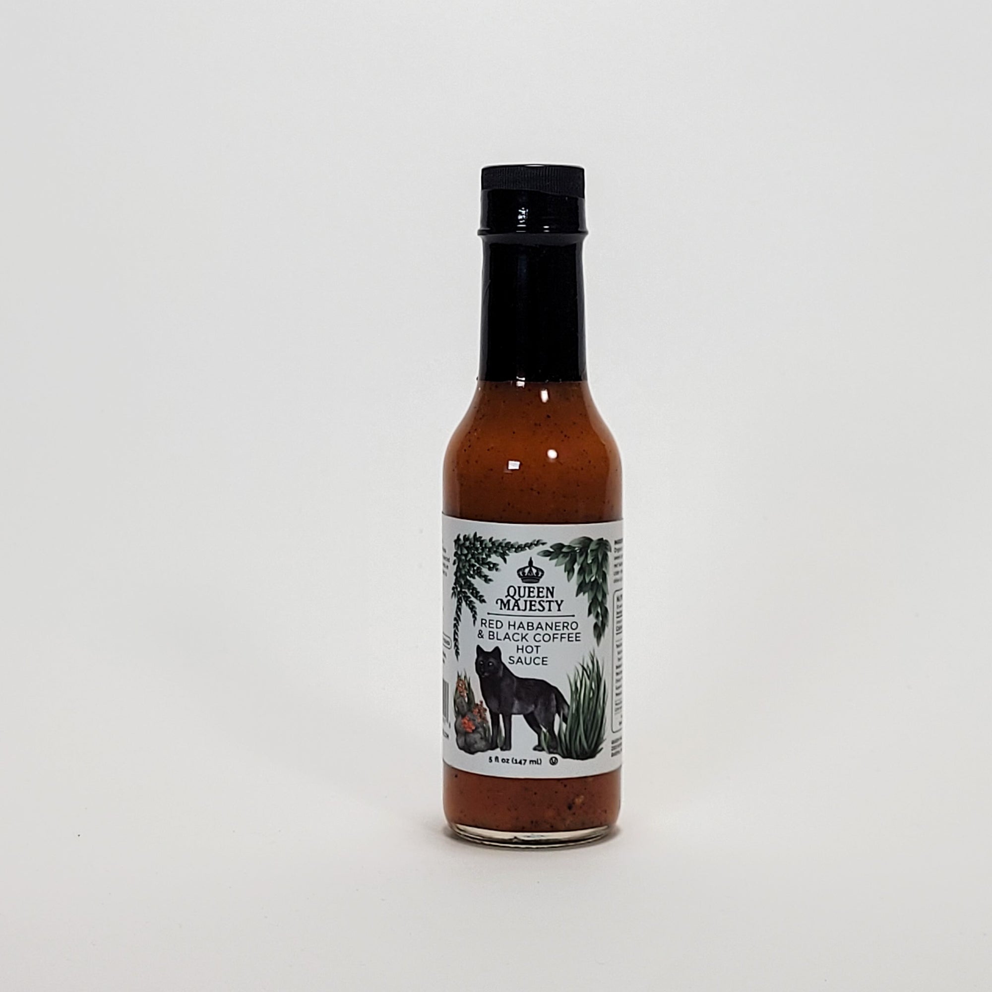 Queen Majesty Red Habanero and Black Coffee hot sauce