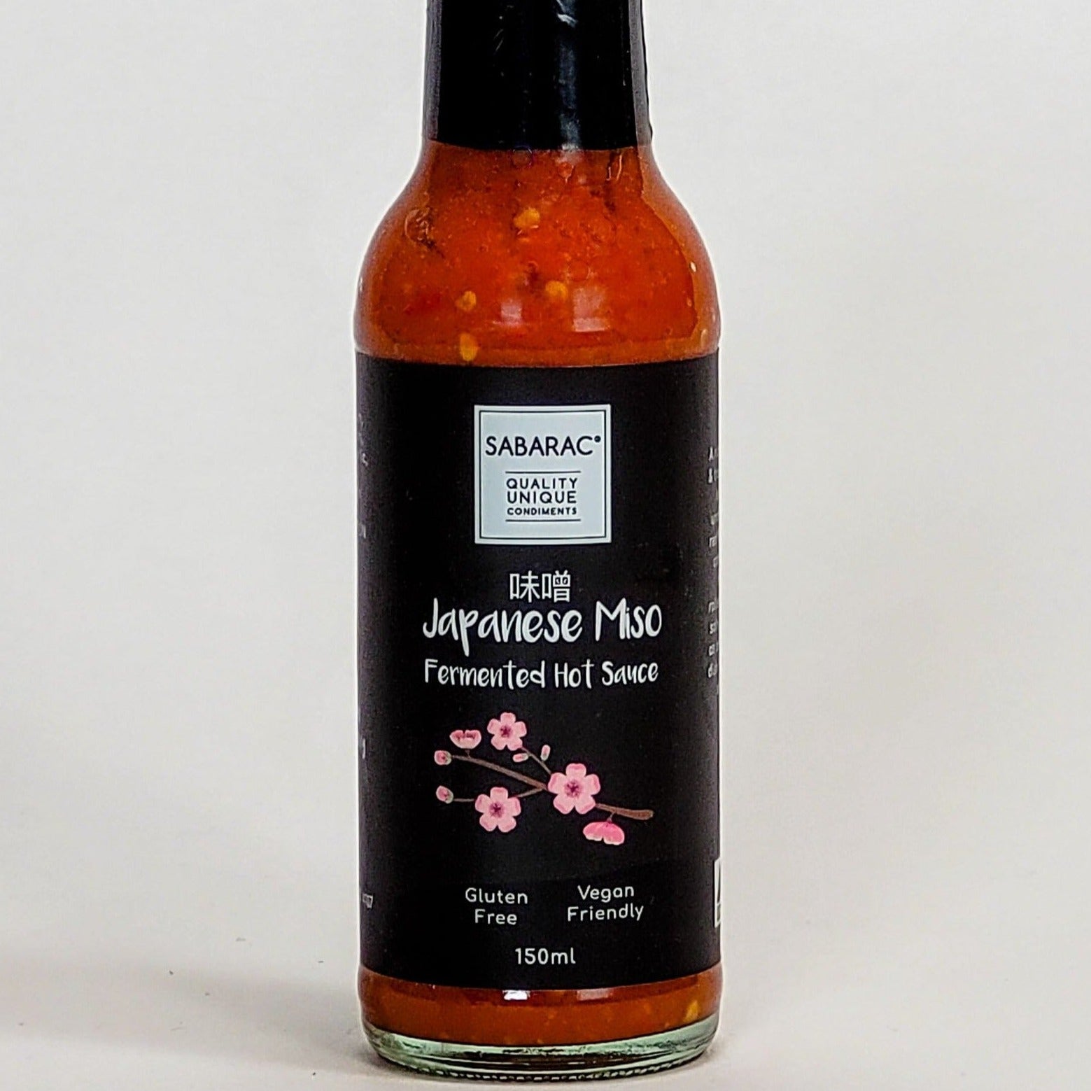 sabarac japanese miso fermented hot sauce label