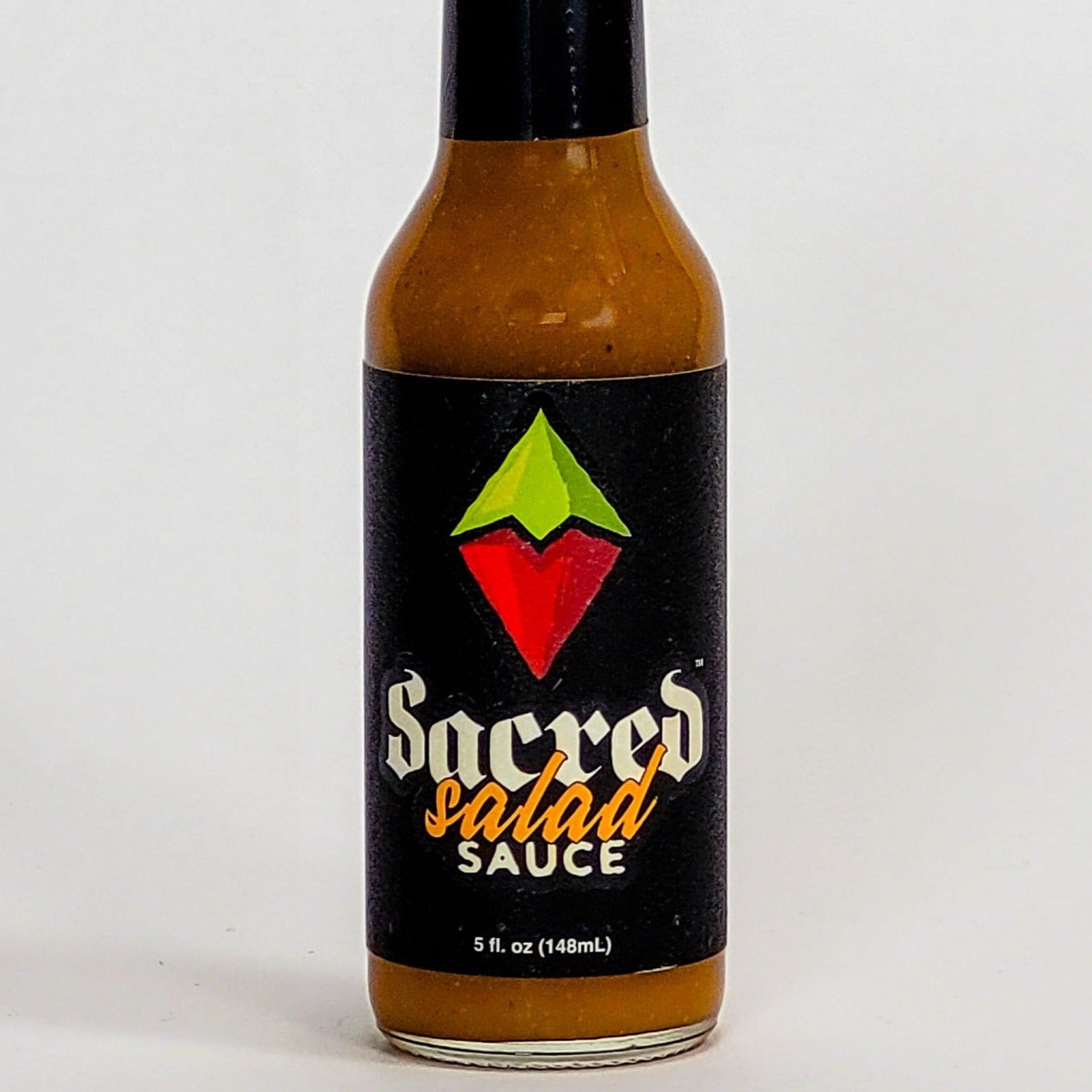sacred salad sauce label