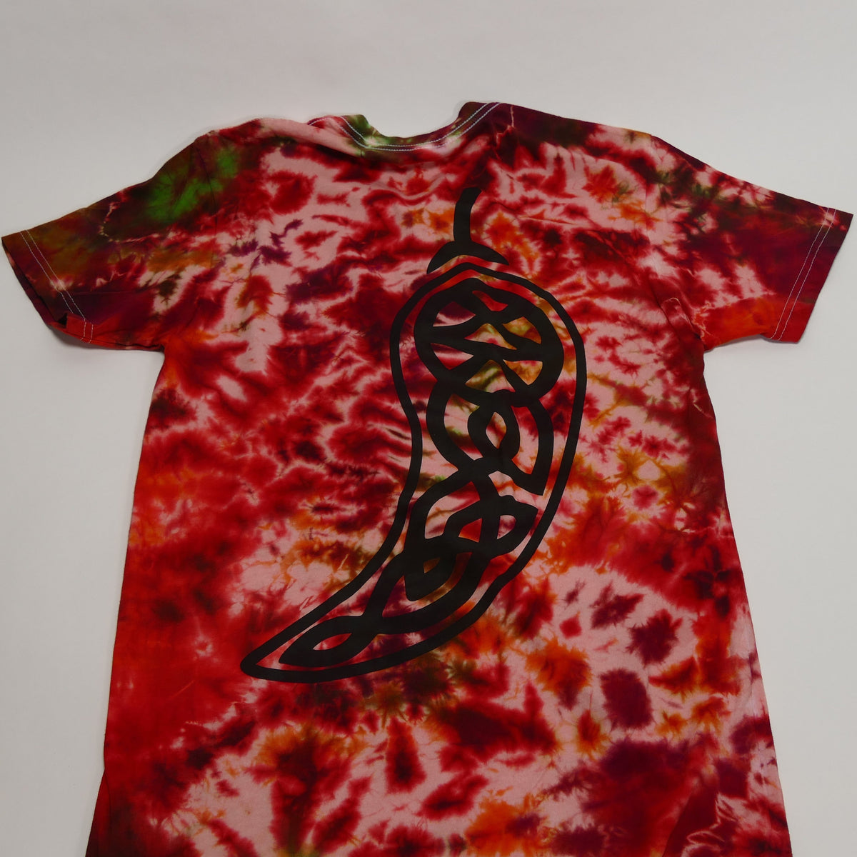 craic sauce tie dye shirt back